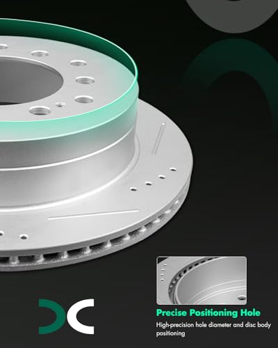 Image of SCITOO Rear Brake Rotors 2x Drilled & Slotted Brakes Rotor:31294