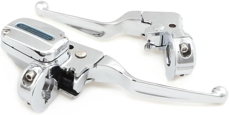 Motorcycle Chrome Brake Clutch Lever Pump Master Cylinder for Harley Touring Street Glide FLHX Electra Road Glide King 2008-2013