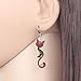 WEVENI Enamel Alloy Hypoallergenic Cat Earrings Dangle for Women Aesthetic Cats Jewelry Gifts (Enamel Cat Multi C)