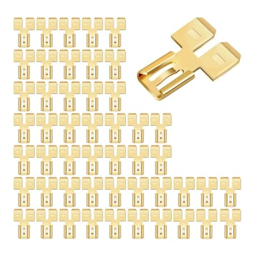 Connector Quick Disconnect Electrical Double Piggyback Spade Spade Connector Terminal Way Wire Double Piggyback(30pcs)