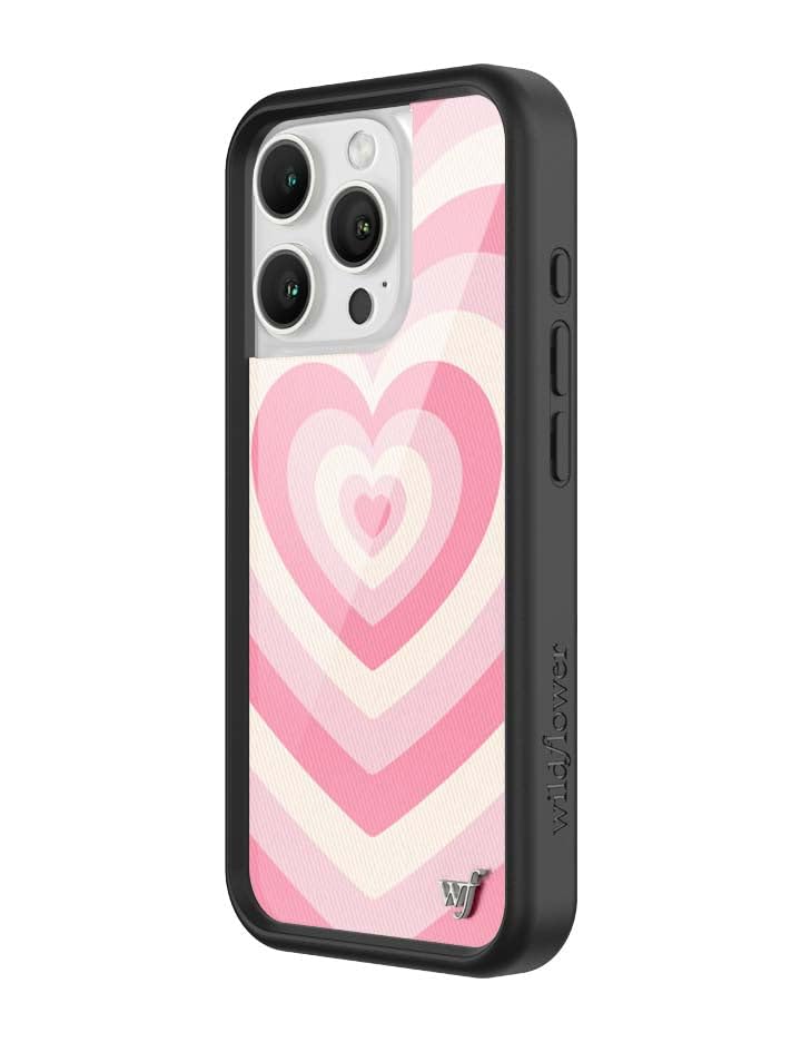 Image of Wildflower Cases - iPhone 16 Pro Compatible - Latte Love Rose | Impact-Certified 6.5 ft Drop Protection Case, Raised Protective Bumper, Cute Aesthetic Design, Women-Owned Small Business