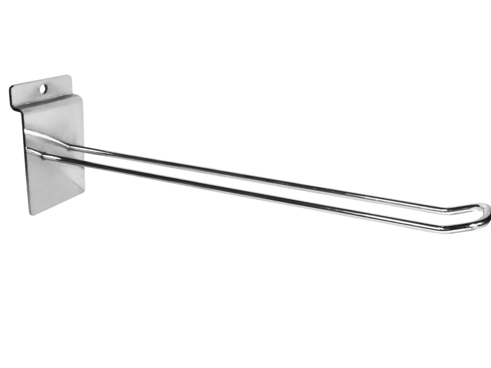 100x Slatwall Euro Hooks Accessory Single Prong Shop Display 12 INCH