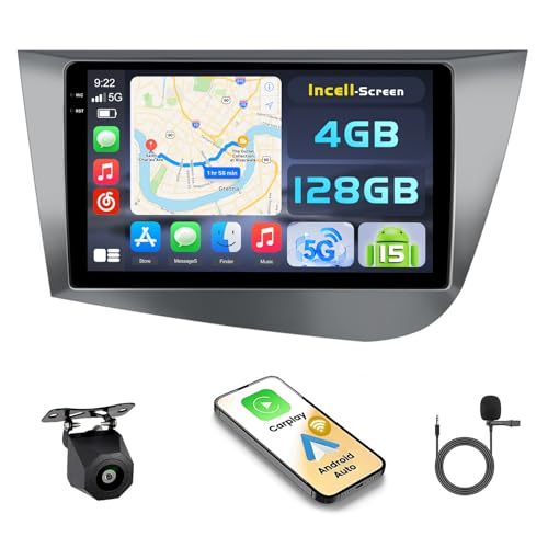 Autoradio Android 15 pour Seat Leon MK2 Écran Tactile Incell 9"