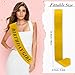 Gold Sash 12 Pcs Sashes Gold Blank Sash Bulk Prom Queen Sash Senior Sashes Class of 2025 Blank Sashes Pageant Sash Satin Sash Sashes for Birthday, Wedding, Graduation, DIY, Hen Party, Homecoming