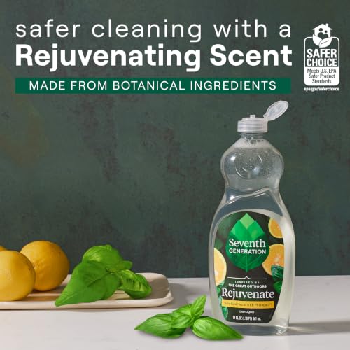 Image of Seventh Generation Hand Dish Liquid Yuzu Basil Rejuvenating 19 fl oz