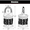 Master Lock 1535DWD Vertical Resettable Word Combination Padlock 4pack Color May Vary - View #7