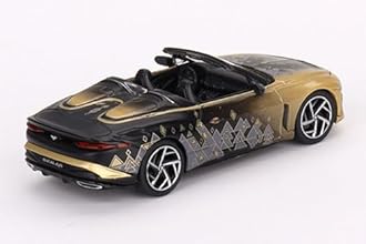 Bentley Mulliner Bacalar Gold Metallic and Black Christmas Edition 2023" Limited Edition to 9999 Pieces Worldwide 1/64 Diecast Model Car by True Scale Miniatures MGT00660