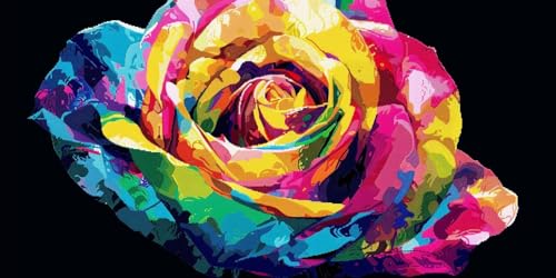 Diamond Painting Roses 70x140 : solution anti-stress et décoration murale