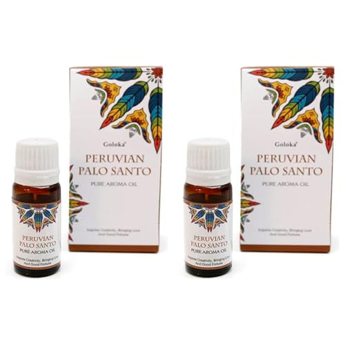 Aromasenses.-2 unidades Aceite Esencial Palo Santo Puro Goloka 10 ML (Palo Santo)