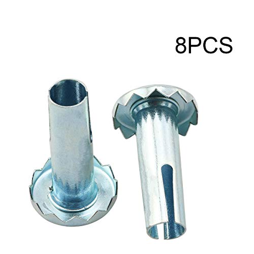 Heyous CSOCKET-38X14-8 8Pcs Caster Sockets 3/8 Inch X 1-1/4 Inch Metal Caster Stem Sleeve thumb #3