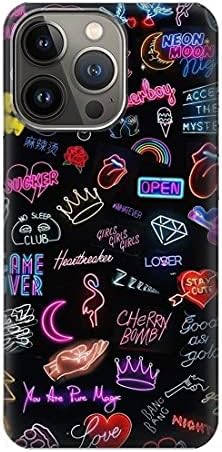 R3433 Vintage Neon Graphic Case Cover for iPhone 14 Pro Max