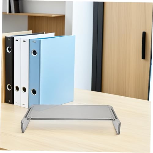 Support moniteur acrylique transparent pour bureau à domicile