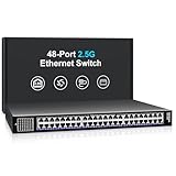 Commutateur Ethernet 48 ports 2,5 G : 48 ports Ethernet RJ45 100/1000/2500 Mbps, capacité de commutation 240 Gbps pour répondre aux besoins de plus d'appareils, construire un réseau plus stable et plus grand。