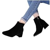 Generisch Botas de vaquero para mujer, botas de vaquero para mujer, botas de verano, botines para festivales, botines moteros, hippie, botas de equitación, color negro, 37