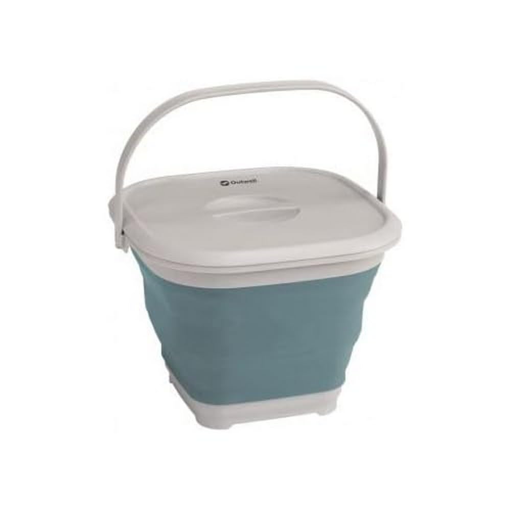 Collaps Bucket Square Classic Blue Bucket with Lid Outwell Classic Blue