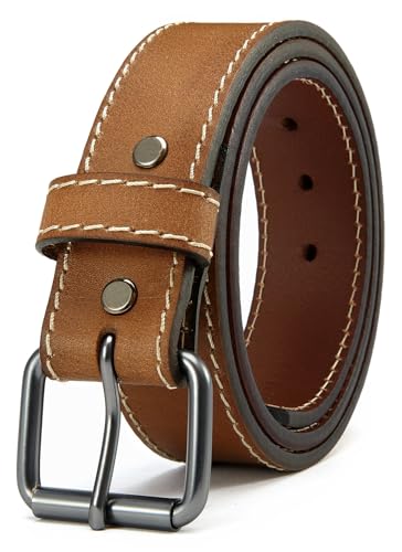 Image of YOETEY 1.5 inch Leather Tactical Belt Men for Work & Casual