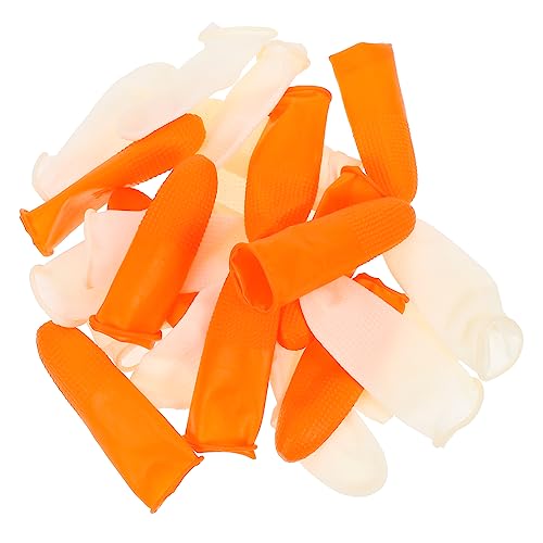 FOMIYES Finger Protectors for Wounds Gaming 200pcs Latex Fingertips Cut-Resistant