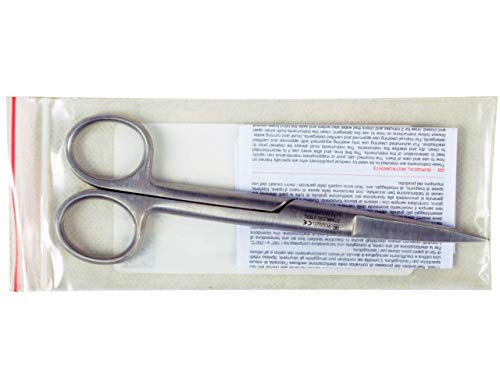 Gima - Gerade Chirurgische Schere, Spitze Ende, Länge 14.5 cm, aus Edelstahl (Packung mit 2)