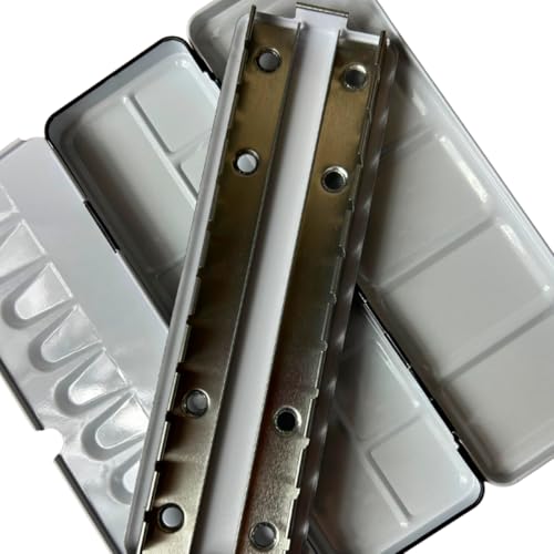 Estojo Vazio Para Aquarelas Meia Pastilha 24 Cavidades