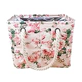 LOLIPPYY Kulturtasche Canvas Tragbare Badetasche mit Großer Kapazität für Reisen Fitness Dusche