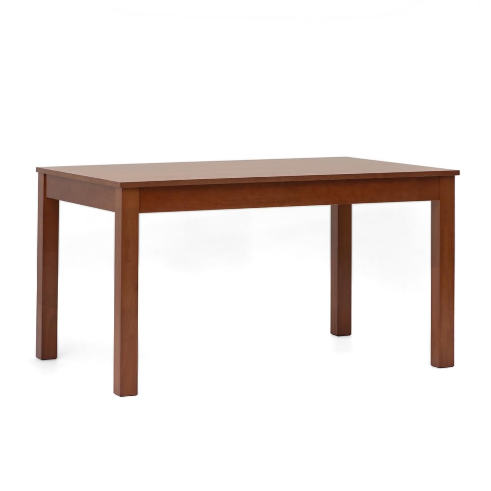 BOX FURNITURE Mesa de Comedor Extensible de Madera Natural, Ajustable de 135 a 180 cm, Color Cerezo - Elegante y Resistente