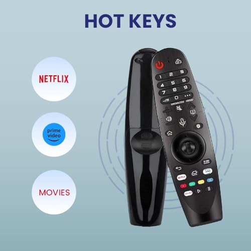 Image of LG TV Remote Compatible with LG Magic Smart Android WebOS 4K LED TV Models MR650 MR19BA MR20GA MR21GA MR22GA MR23GA MR24GA, Non-Voice Replacement Remote Control, LED 703 NVC