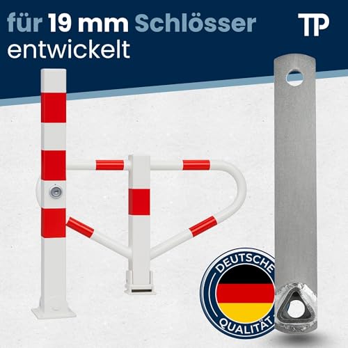 TP Europe Dreikantschlüssel - Durchmesser 19mm - M12 - Pollerschlüssel für absperrpfosten - 3 kant schlüssel/feuerwehrschlüssel - DIN 22417 | Pfostenschlüssel, Pollerschlüssel - verzinktes Metall.