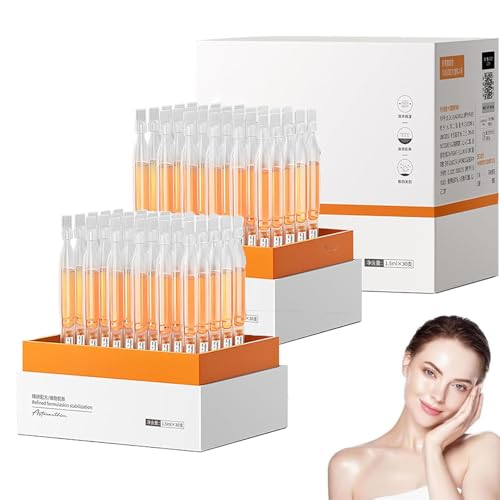 Ampollas de suero hidratante de doble defensa con astaxantina, suero facial antiedad, minimiza los poros y reduce las líneas de expresión, esencia nutritiva para todo tipo de piel (2 Box)