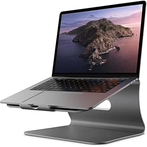 Bestand Laptop Stand - Aluminum Cooling Computer Stand & Holder for Apple MacBook Air, MacBook Pro, All Notebooks, Grey (Patented) Cover
