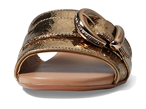 Naturalizer Women's Santiago Slip On Slide Sandal, Light Bronze Leather, 10 #TOP1