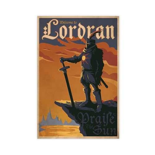 Poster su tela, motivo: Game Solaire Dark Souls 2, decorazione