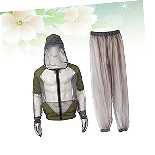 FONDOTIN ternos com capuz de malha roupa de mosquito calças para mulheres mosquiteiro Rede mosquitei