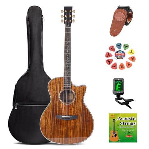 Kit de guitare acoustique pour débutant – Guitare folk pop pour enfants et adultes, instrument de musique à 6 cordes, kit de guitare acoustique avec sac de transport, sangle, accordeur, corde, - Les Beatles, Paul McCartney, John Lennon, RIngo Starr, George Harrison Kit de guitare acoustique pour débutant - Guitare folk pop pour enfants et adultes, instrument de musique à 6 cordes, kit de guitare acoustique avec sac de transport, sangle, accordeur, corde, – Image 3