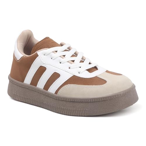 Image of Vendoz Women Sneaker | Cushioned Insole for Comfort | Stylish Lace-Up Design | Lightweigh & Perfect for Casual Outfit for Girls CNV7030