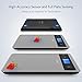 Homever Kitchen Scale, 33lb/15kg Food Scales Digital Weight Grams and oz for Cooking, 304 Stainless Steel, Silver