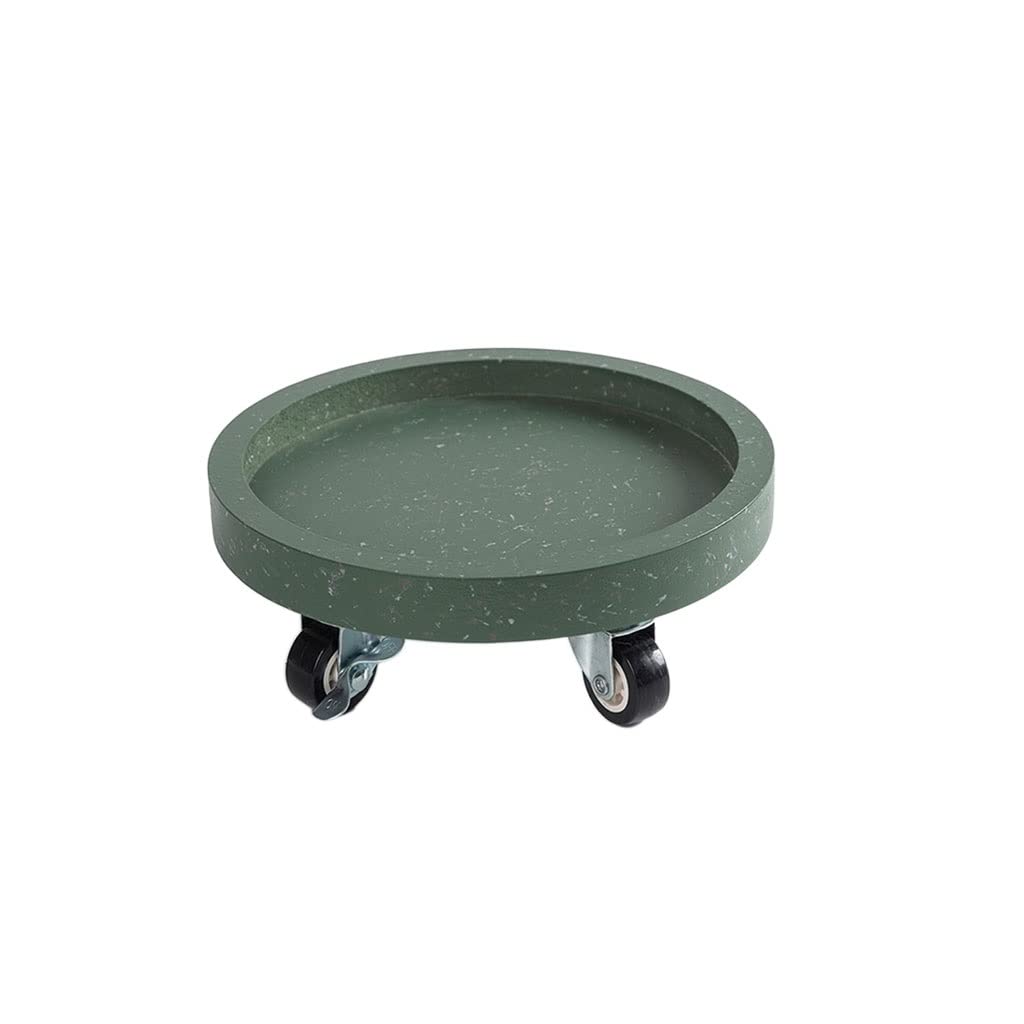 CXVHsertWR rolling plant caddy, Plant Saucers for Outdoors Caddy with Wheeled Cart(B,26cm)