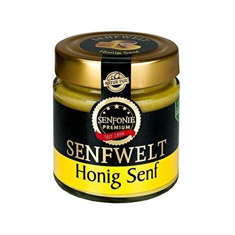 Altenburger Original Senfonie Premium Honig Senf 180 ml, mittelscharfer Senf mit 25% Honig verfeinert Cover