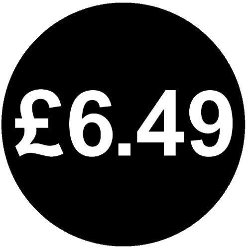 30mm Price Stickers Pack of 100 - Black - £6.49 — image 1