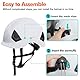 Forsthelm Helmet,Kettensägen-Sicherheitshelm,4-in-1 Kettensägen-Schutzhelm mit Gehörschutz Ohrenschützer und Gesichtsschutz Visier,Industrie Helm Schlagfeste Bequeme Belüftung Arbeitshelm -Weiß