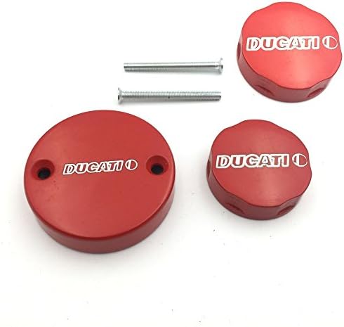 SMT-Red Fliud Reservoir Cap Compatible With Late Monster Series SuperSport SS Series 748 851 888 916 996 998 Desmosedici RR Aprilia RSV Brembo Replacement Aprillia Guzzi Laverda [B01BCZEXK4]
