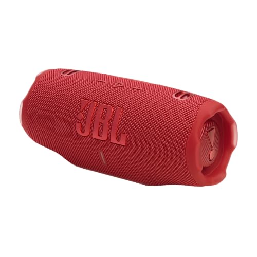 Image of JBL Charge 6 - Portable Waterproof & Drop-Proof Bluetooth Speaker, Bold Pro Sound with AI Sound Boost, 28Hrs of Playtime, Built-in powerbank & Comes with a Sturdy /Removable Carrying Strap (Red)