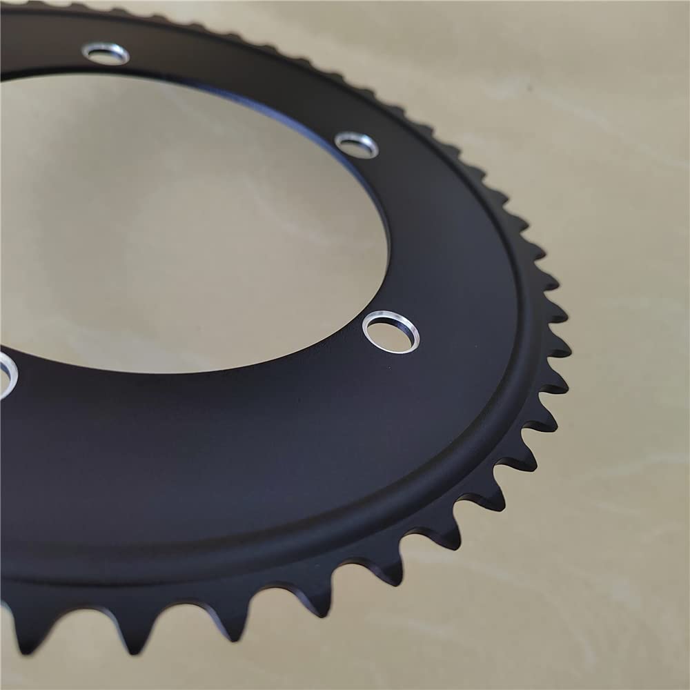 Platos para Bicicletas 1 Uds. Plato de Bicicleta de piñón Fijo 130BCD Anillo de Cadena de Marcha única Rueda de Cadena de Bicicleta de Pista 44T 46T 48T 50T
