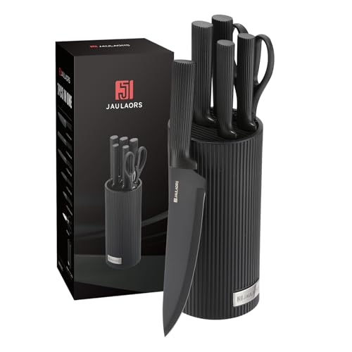Knife-Set-7-Piece-Black-Knife-Set-with-Block-Ultra-Sharp-Kitchen-Knives-Set-for-Kitchen-Ergonomic-German-Stainless-Steel-Knife-Block-Set-Dishwasher-Safe-Black