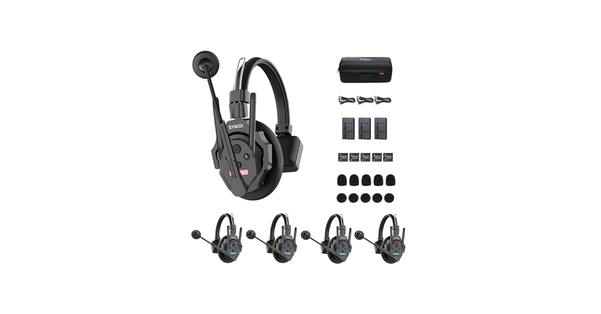 その他 SYNCO Xtalk XPro Series XPro5 Amazon.com: SYNCO XTalk XPro5 Wireless Intercom Headset
