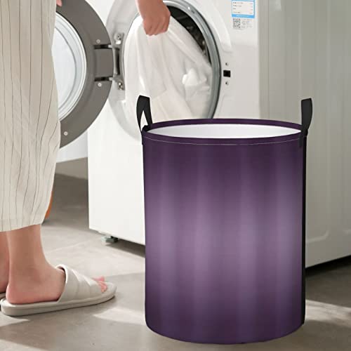 Laundry Basket,Hollywood Theater Inspired Vintage Digital Purple Colored Modern Design Artwork,Large Canvas Fabric Lightweight Storage Basket/Toy Organizer/Dirty Clothes Collapsible Waterproof For College Dorms-Large #TOP6