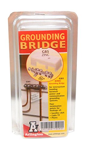 Limited Stock ARLINGTON GB5 White Intersystem Zinc Grounding Bridge Plastic Cover 4-1/2 Qty 10