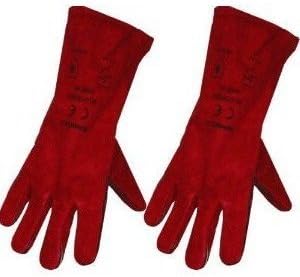 Large Red Stove Fire and Barbecue Gloves