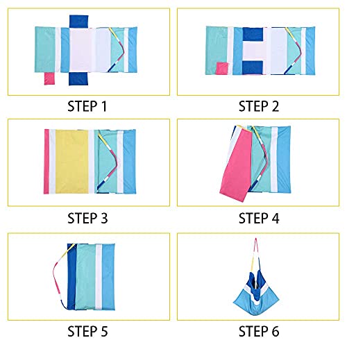 Thovsmoon Beach Lounge Chair Towel Cover,Soft Microfiber Chaise Lounge Towel Cover Patio Pool Chairs Cover With Side Pockets,80" X 26" Chair Cover For Beach/Pool Sunbathing Holiday (Stripe) #TOP6