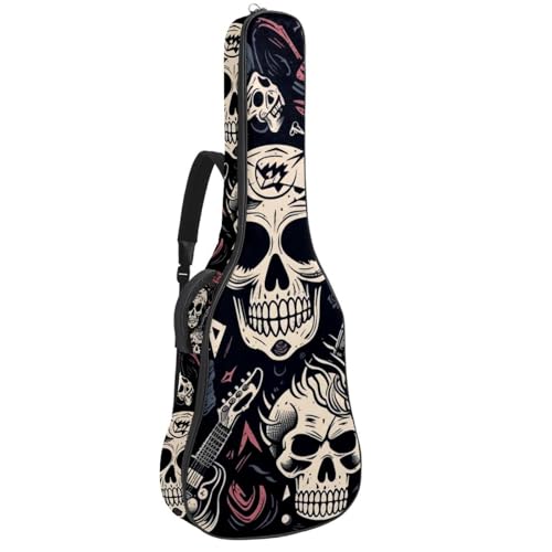 Sac à dos guitare acoustique étanche idéal pour trajets et concerts punk