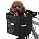 CiCixixi Faltbarer Fahrradkorb,Hunde Fahrradkorb, Easy Install Abnehmbare FahrradkorbTasche, mit Lenkeradapter für Kleiner Hunde, Einkaufen, Picknick (Schwarz)